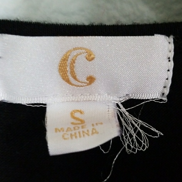 Charming Charlie Witchy Hippie Black Open Front Tiered Sleeve Cardigan Small - Picture 4 of 6